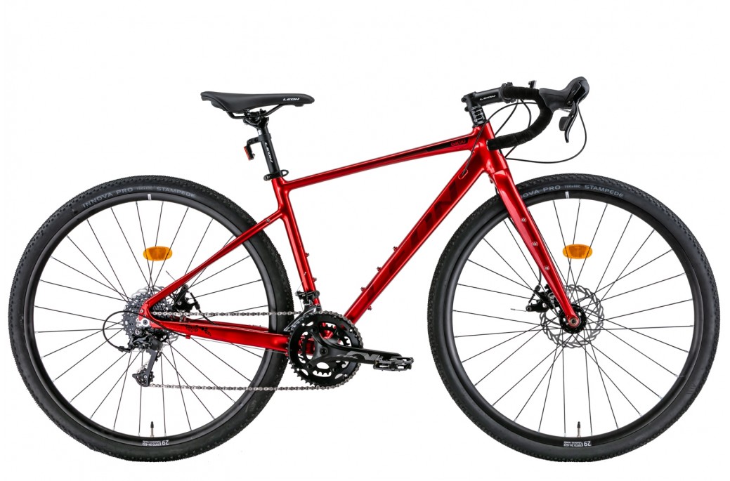 Велосипед Leon GR-90 DD 28" рама L (2022) Красно-черный